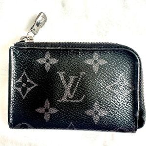 Louis Vuitton Black Monogram Eclipse Porte Monnaie Jour